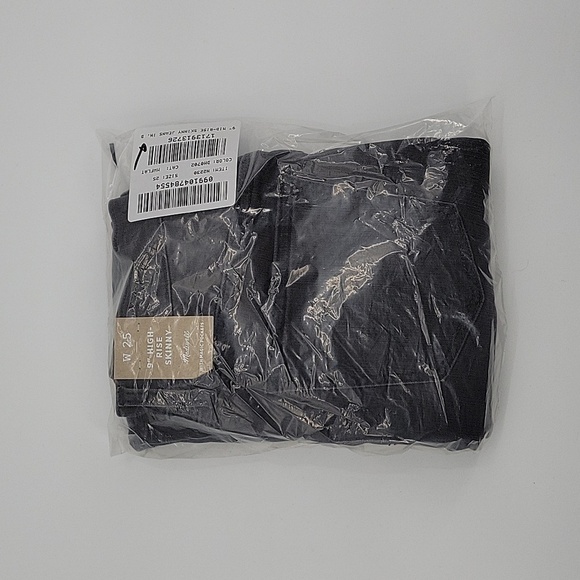 Madewell $128 9" Mid-Rise Skinny Jeans in Black Sea size 25 NWT H2230 - Picture 13 of 14
